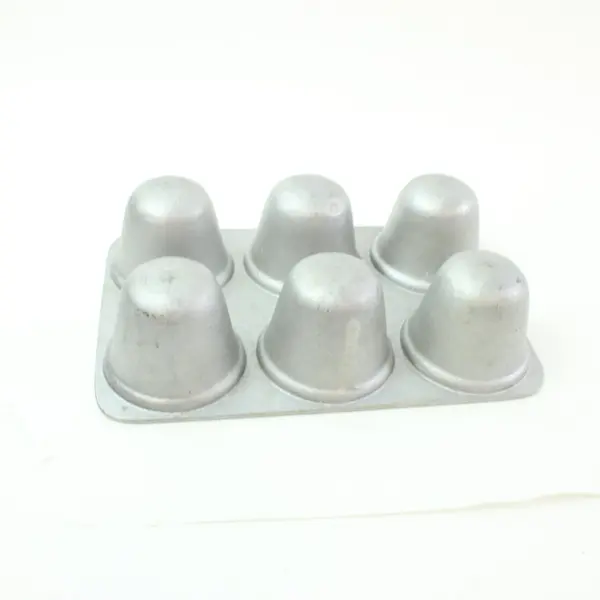 Vintage Aluminum 6-Cup Popover Muffin Cupcake Baking Pan