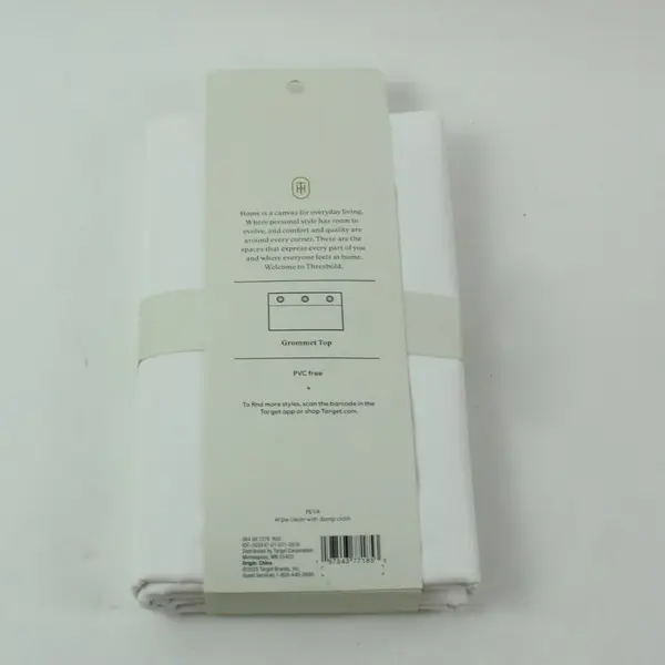 Threshold PEVA Mid Weight Shower Curtain Liner White 71x71