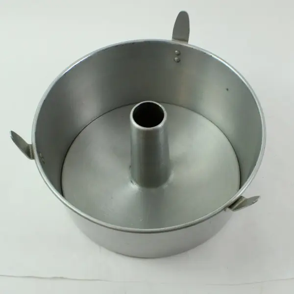 10 Inch Aluminum Angel Food Cake Pan Center Tube Used