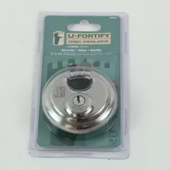 U-Haul U-Fortify Disc Padlock With Keys Original Package