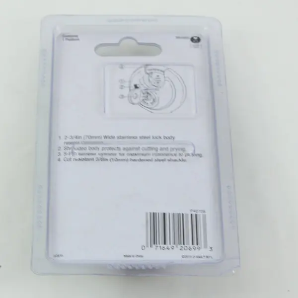 U-Haul U-Fortify Disc Padlock With Keys Original Package