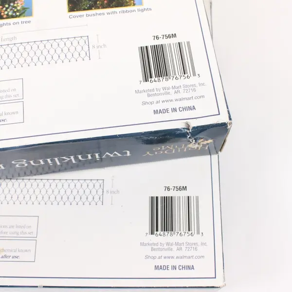 Holiday Time Twinkling Ribbon Christmas Lights 150ct Multicolor 2 Sets