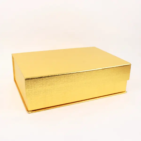 Habitat Gold Textured Hinged Lid Storage Box Organizer