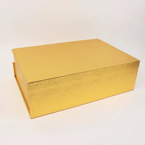 Habitat Gold Textured Hinged Lid Storage Box Organizer