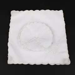 Lot of 12 White Napkins: 6 Linen, 6 Coaster-Style