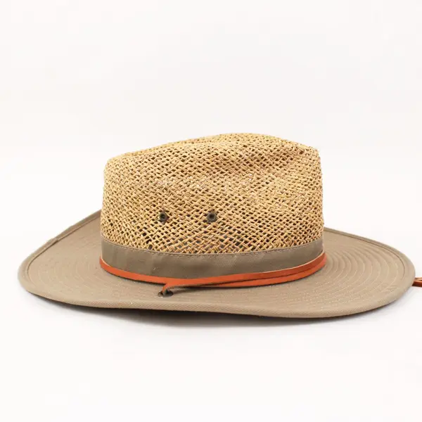 Stetson Boy Scouts of America Mesh Safari Hat Wide Brim Chin Cord