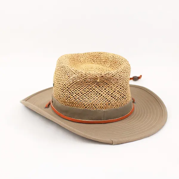 Stetson Boy Scouts of America Mesh Safari Hat Wide Brim Chin Cord