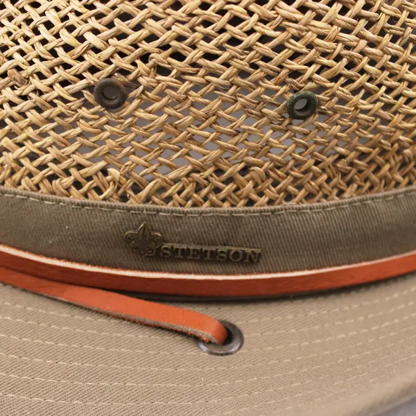 Stetson Boy Scouts of America Mesh Safari Hat Wide Brim Chin Cord