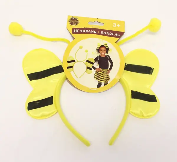 Bumble Bee Children's Headband Costume Antennae Wings Yellow Age 3+