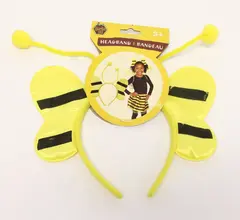 Bumble Bee Children's Headband Costume Antennae Wings Yellow Age 3+