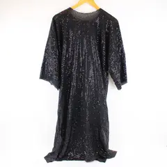 Women's Black Sheer Sequin Costume Dress