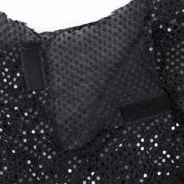 Women's Black Sheer Sequin Costume Dress