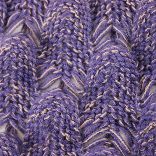 Purple Mermaid Tail Blanket Cozy Knit Textured Scale Pattern Throw