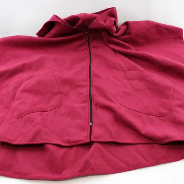Joe's USA PS Pro Men's Large Maroon Hooded Zip-Front Jacket