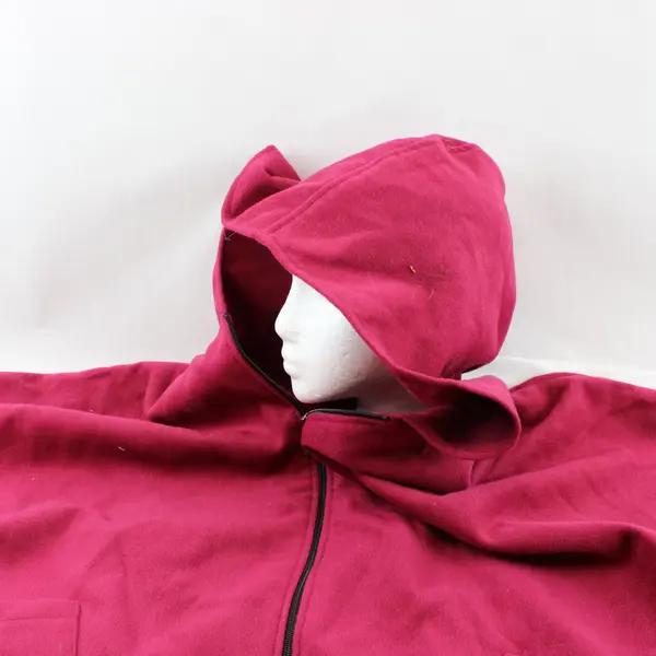 Joe's USA PS Pro Men's Large Maroon Hooded Zip-Front Jacket