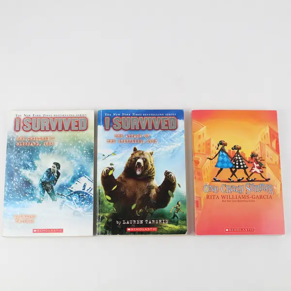 Lot of 3 Scholastic Books 2 From Lauren Tarshis 1 From Rita Williams-Garcia PB