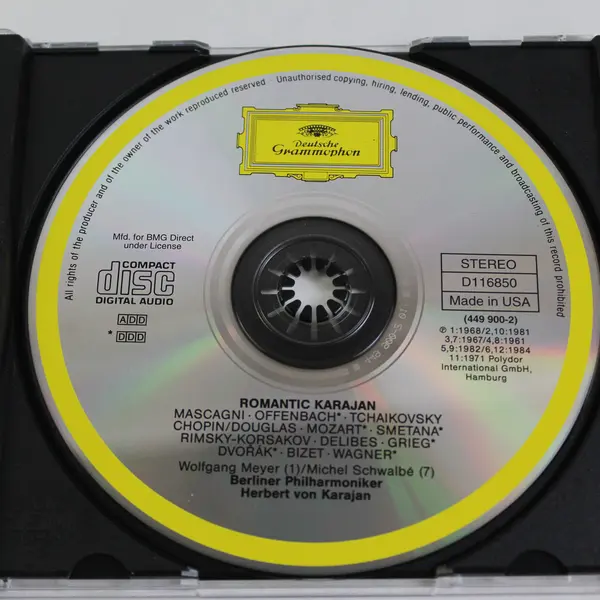 Romantic Karajan 1996 CD Featuring Berliner Philharmoniker Herbert von Karajan