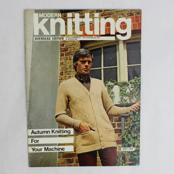 Vintage Modern Knitting Magazine Machine Knitting September 1970 Autumn Knitting
