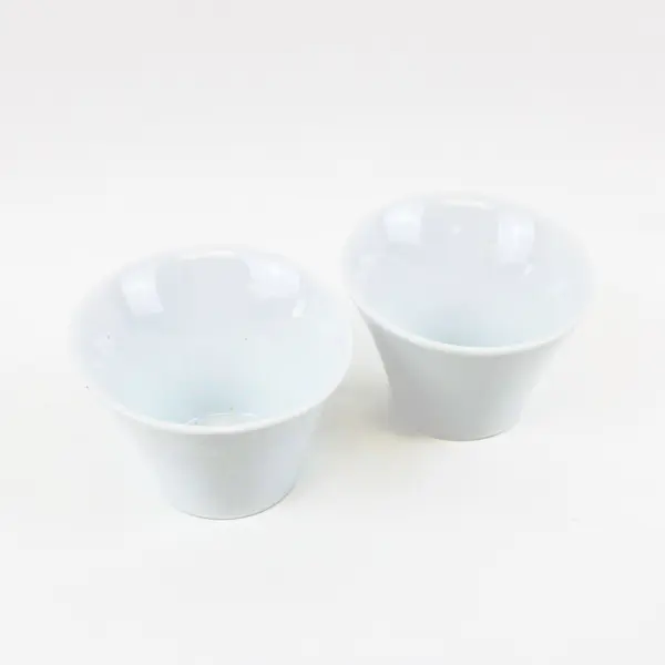 BIA Cordon Bleu White Porcelain Tea Cups Set of 2