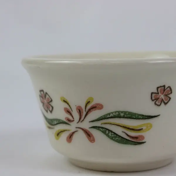 Taylor Smith & Taylor TS Custard Cups Set of 2 Floral Pattern
