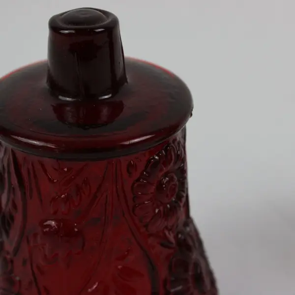 Lot of 2 Ruby Red Glass Votive Candle Holders Home Decor