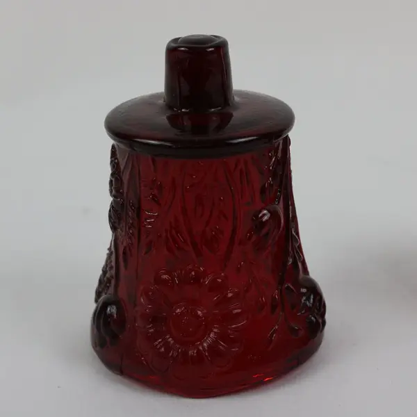 Lot of 2 Ruby Red Glass Votive Candle Holders Home Decor