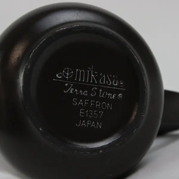 Mikasa Terra Stone Brown Stoneware Creamer Milk Sauce Pitcher