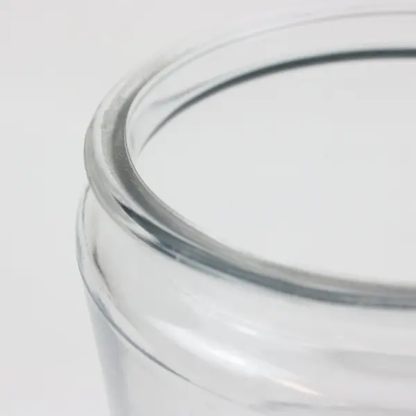 Clear Glass Storage Jar Canister Wide Mouth No Lid Used