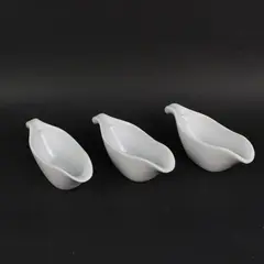 Cordon Bleu BIA Porcelain Gravy Boats Set of 3 White