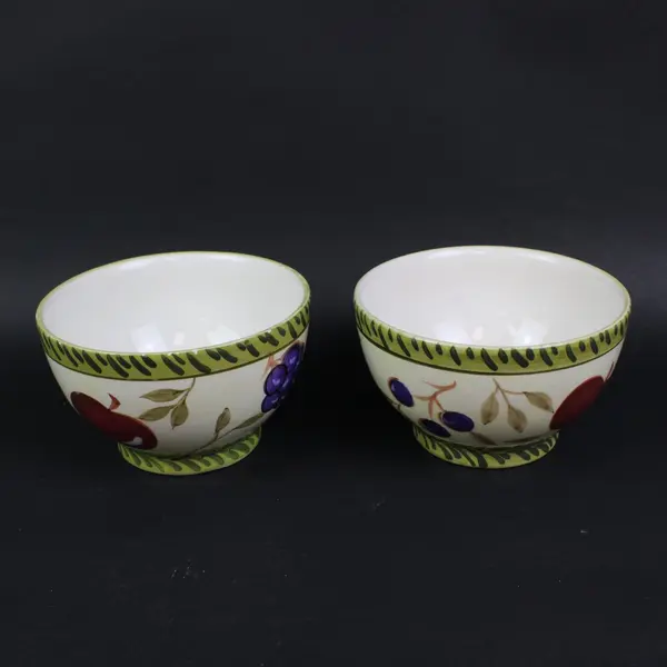 PTS International Tuscan Fruit Bowls Set of 2 Serving Display