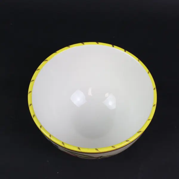 Certified International Ceramic Footed Bowl Raised Design 8 Inch