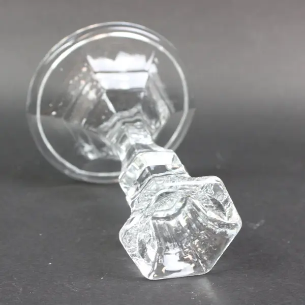 Clear Glass Candlestick Candle Holder