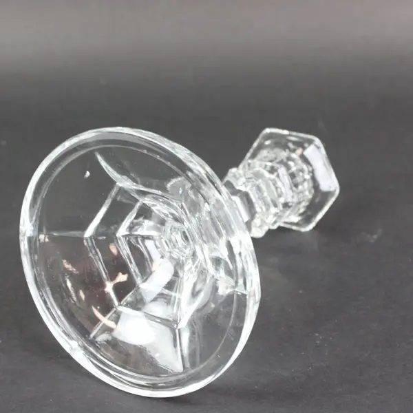 Clear Glass Candlestick Candle Holder