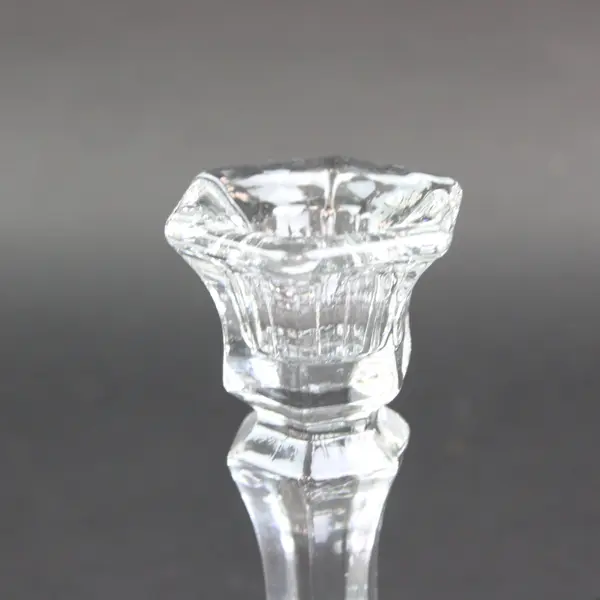 Clear Glass Candlestick Candle Holder