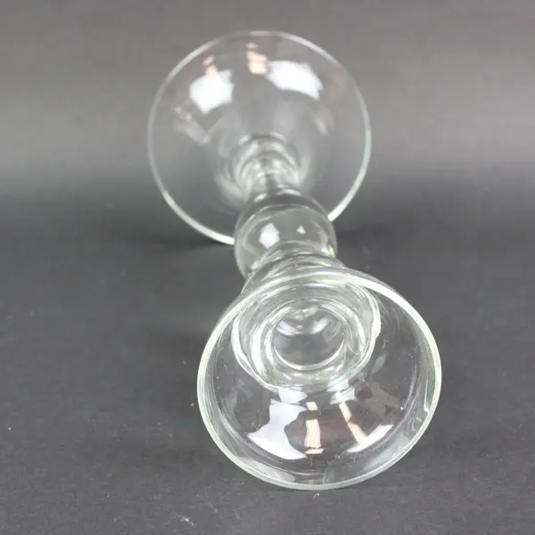 Clear Glass Candlestick Holder Pedestal Traditional