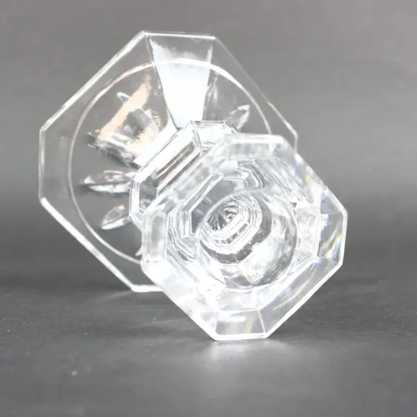 Edinburgh Lead Crystal Clear Candlestick Holder 3.25in Faceted