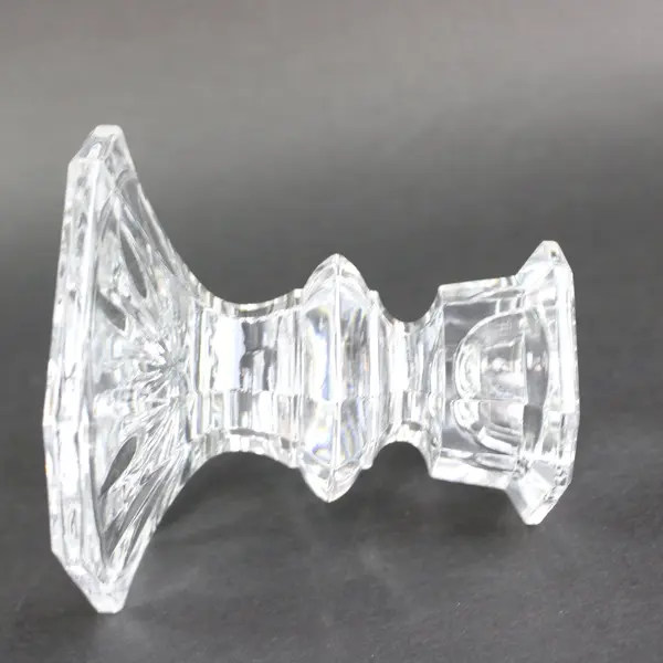 Edinburgh Lead Crystal Clear Candlestick Holder 3.25in Faceted