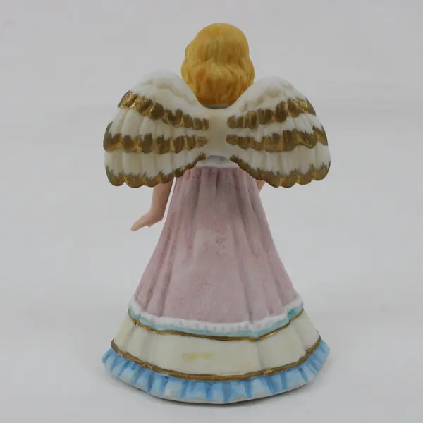 1995  Schmid Angelic Memories Ceramic June Angel Music Box  