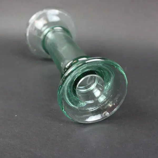 Vetreria Etrusca Vintage Recycled Glass Candlestick Holders Set of 2