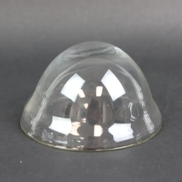 Lot of 5 Clear Glass Cloche Dome Covers 
