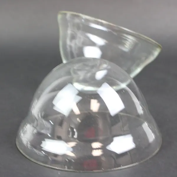 Lot of 5 Clear Glass Cloche Dome Covers 