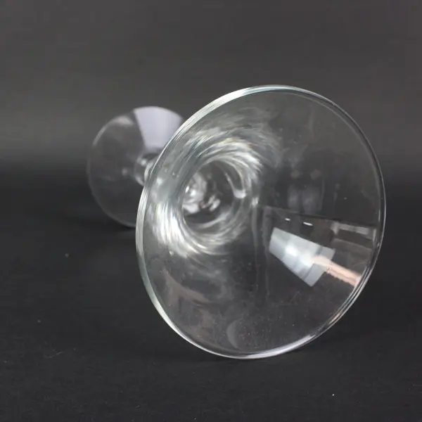 Modern Baluster Wine Glasses Set of 4 Clear Knop Stem Goblets