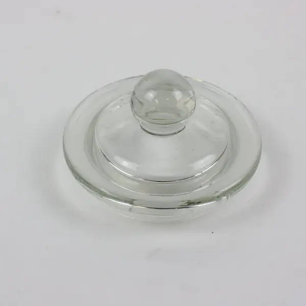 Luminara Flameless LED Candle Glass Jar Yellow Wax Glass Lid Knob