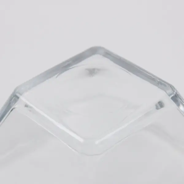 Pyramid Shaped Glass Bowls Geometric Decorative Serving Dishes