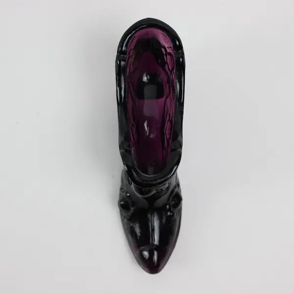 Fenton Amethyst Glass High Heel Shoe Collectible