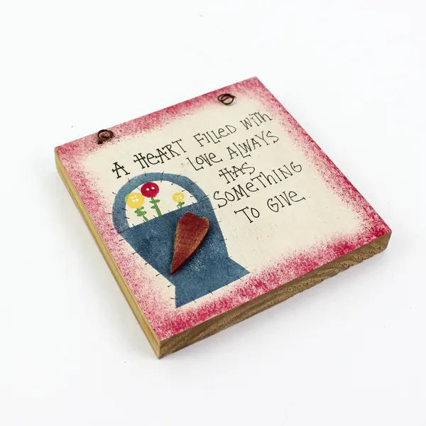 Sierra Country Blessings Heart Filled With Love Wall Plaque Inspirational Decor