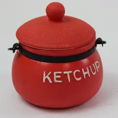 Enesco Vintage Ceramic Ketchup Condiment Pot