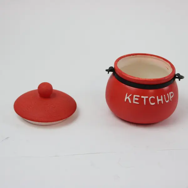 Enesco Vintage Ceramic Ketchup Condiment Pot