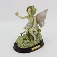 1988 Duncan Royale Woodland Fairies Lime Tree Figurine  L.E.