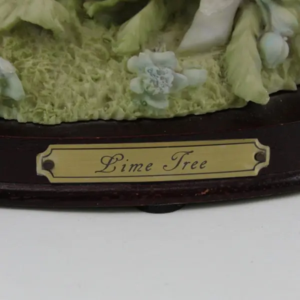 1988 Duncan Royale Woodland Fairies Lime Tree Figurine  L.E.